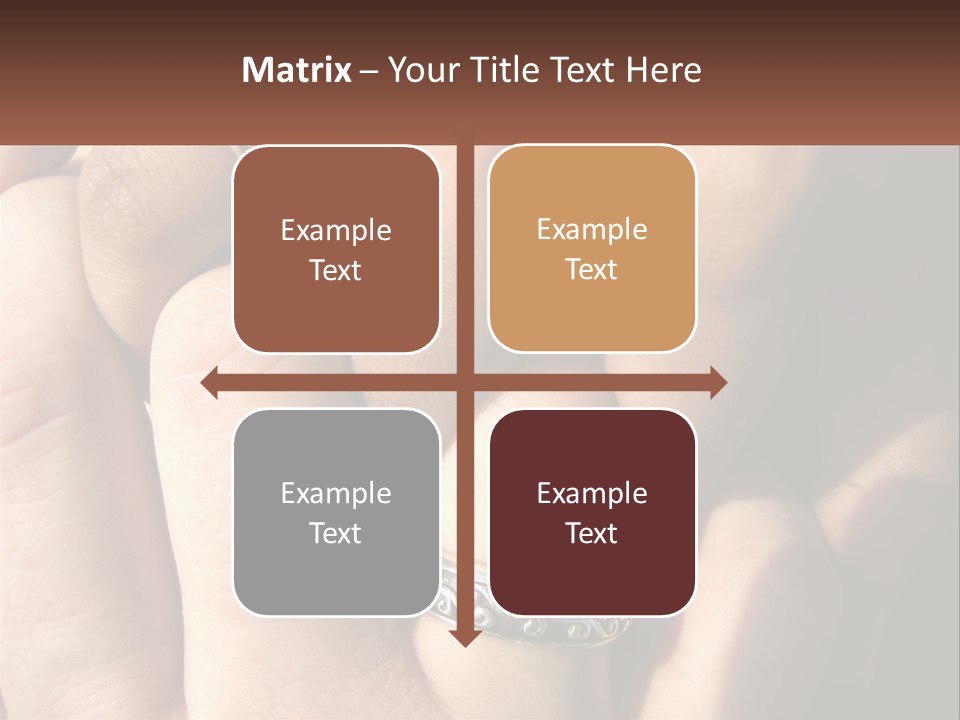 Interracial Finger International PowerPoint Template