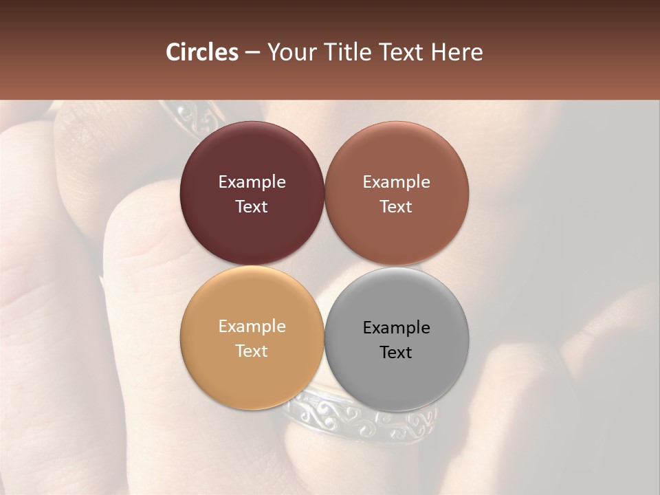 Interracial Finger International PowerPoint Template