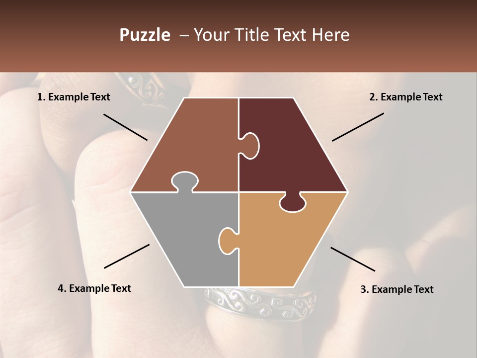 Interracial Finger International PowerPoint Template