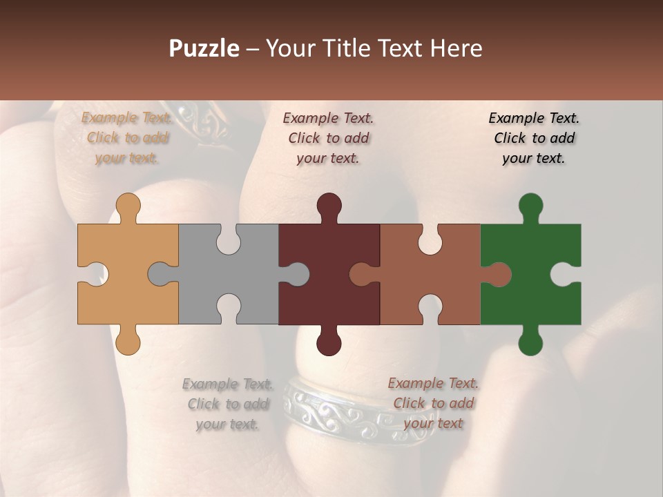 Interracial Finger International PowerPoint Template