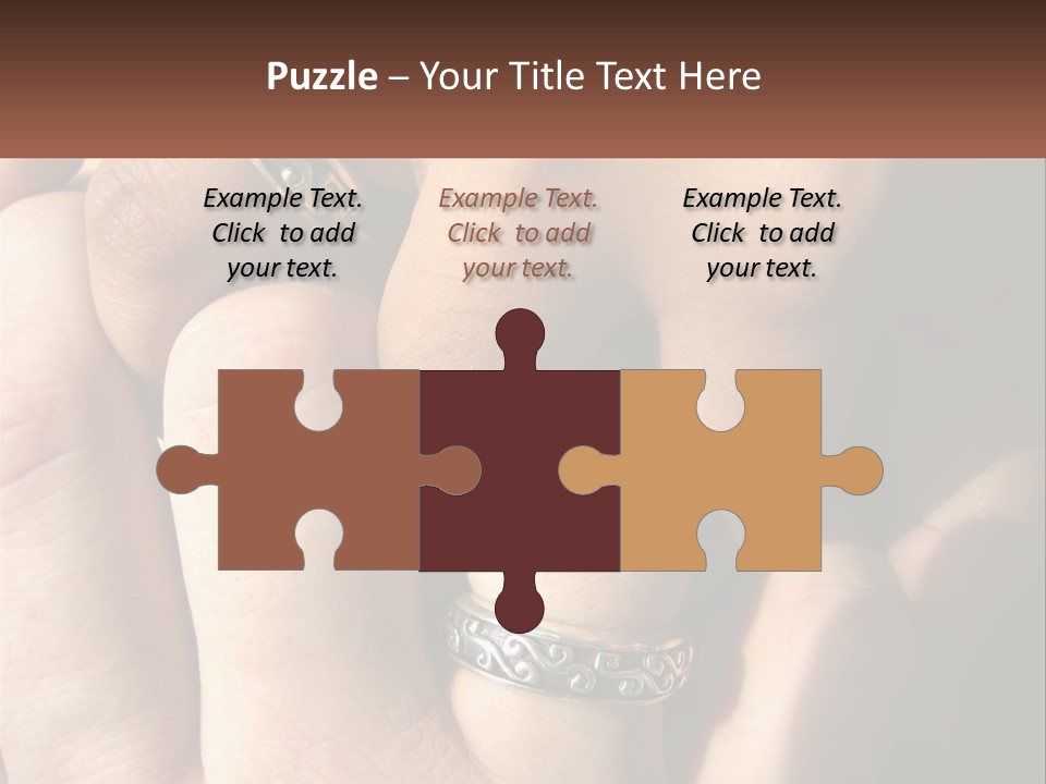 Interracial Finger International PowerPoint Template