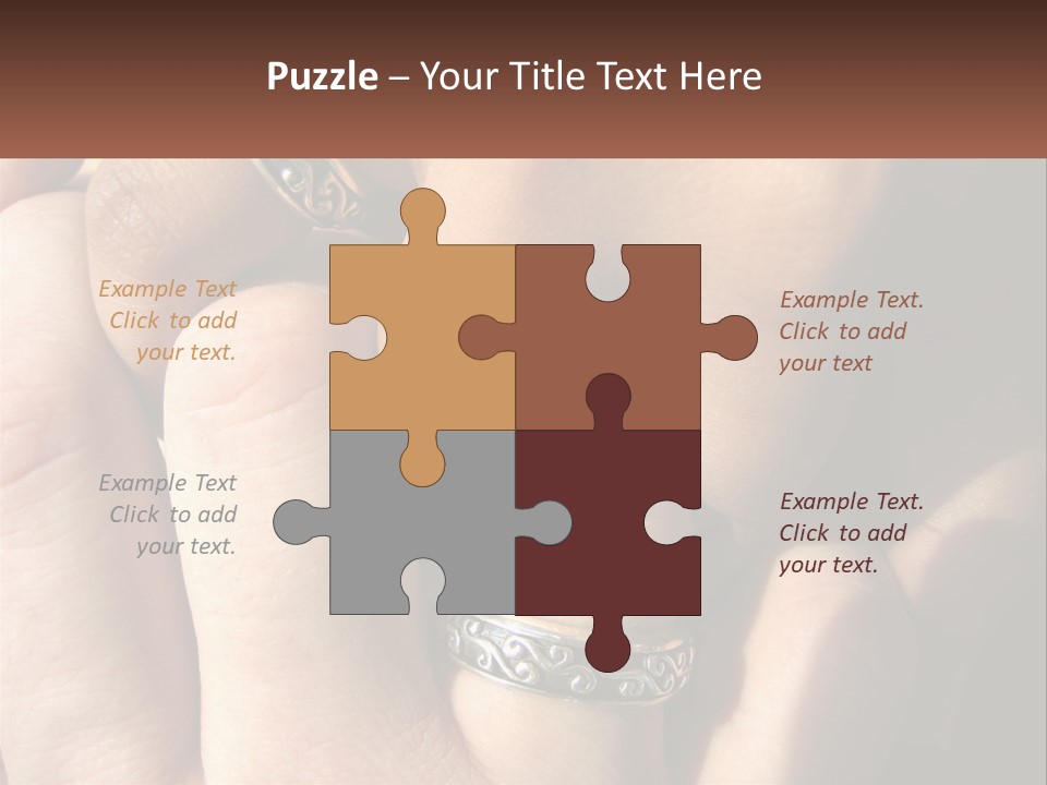 Interracial Finger International PowerPoint Template