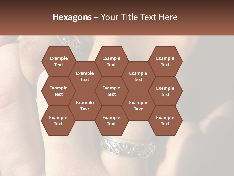 Interracial Finger International PowerPoint Template