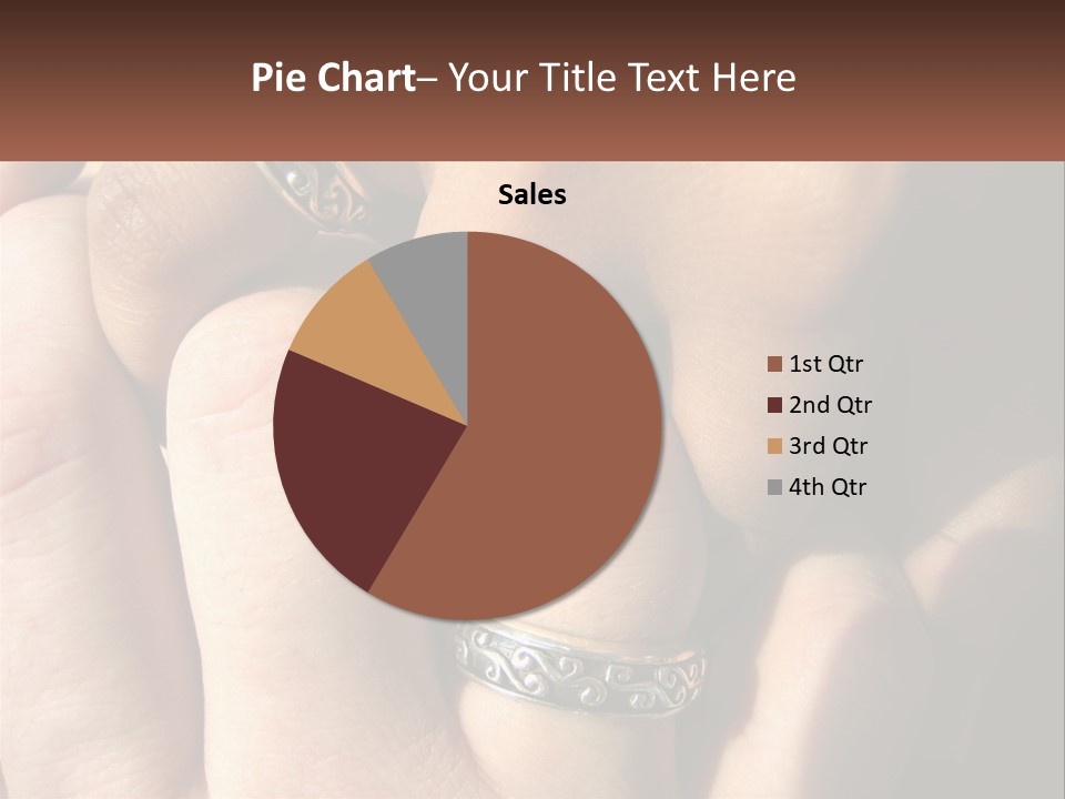 Interracial Finger International PowerPoint Template