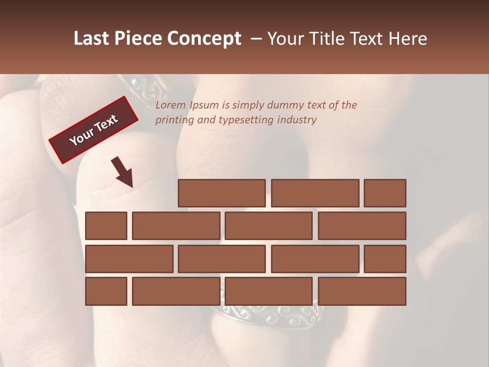 Interracial Finger International PowerPoint Template