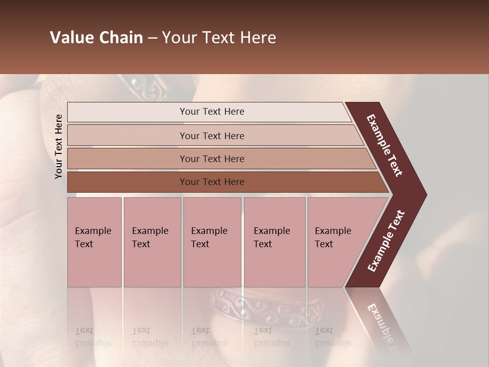 Interracial Finger International PowerPoint Template