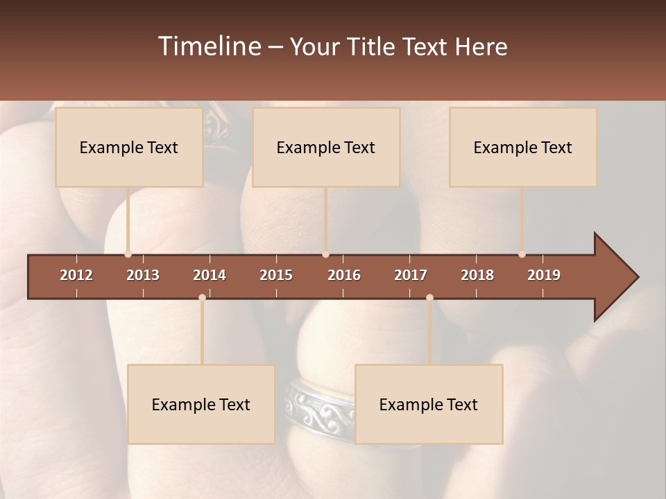 Interracial Finger International PowerPoint Template