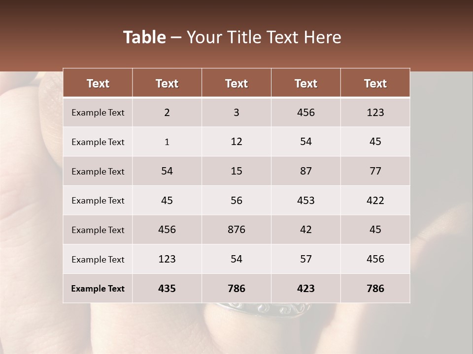 Interracial Finger International PowerPoint Template