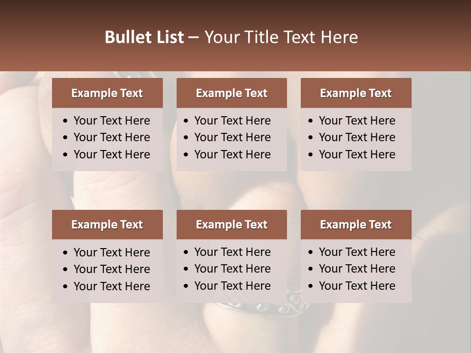 Interracial Finger International PowerPoint Template