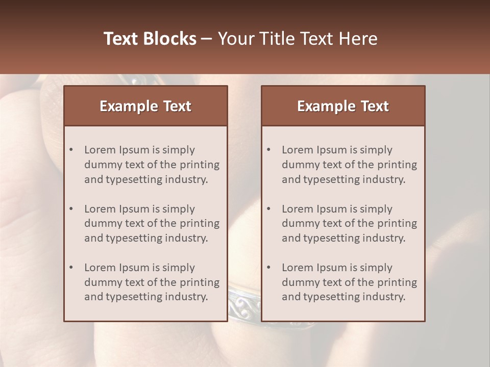 Interracial Finger International PowerPoint Template