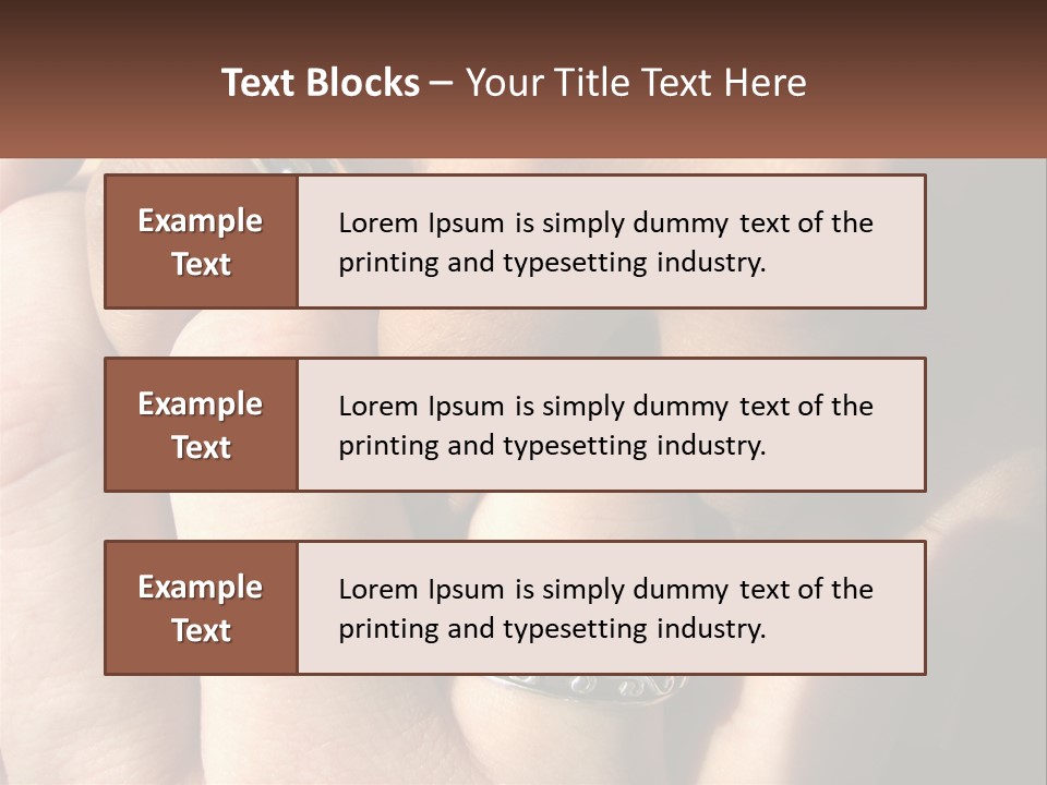 Interracial Finger International PowerPoint Template