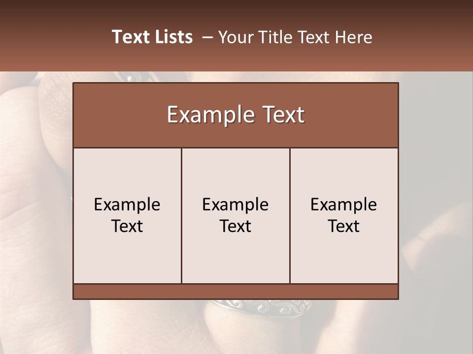 Interracial Finger International PowerPoint Template