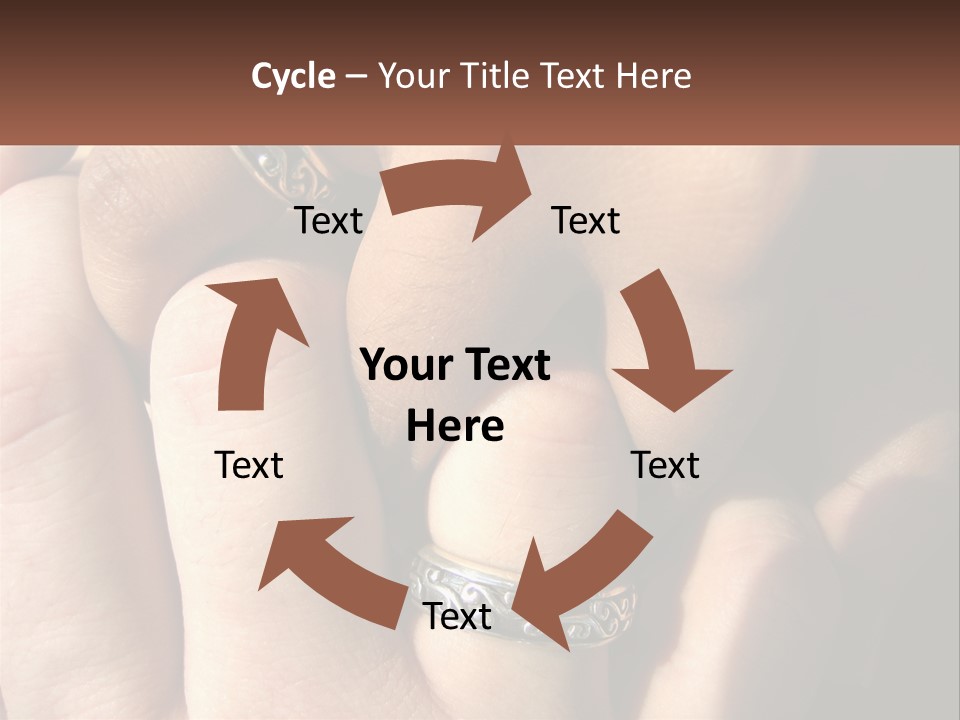 Interracial Finger International PowerPoint Template