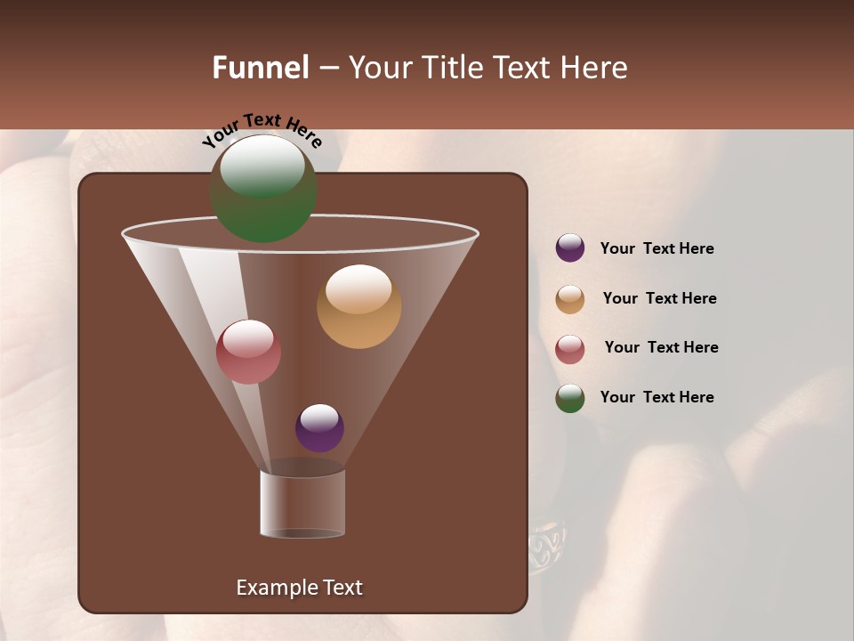 Interracial Finger International PowerPoint Template