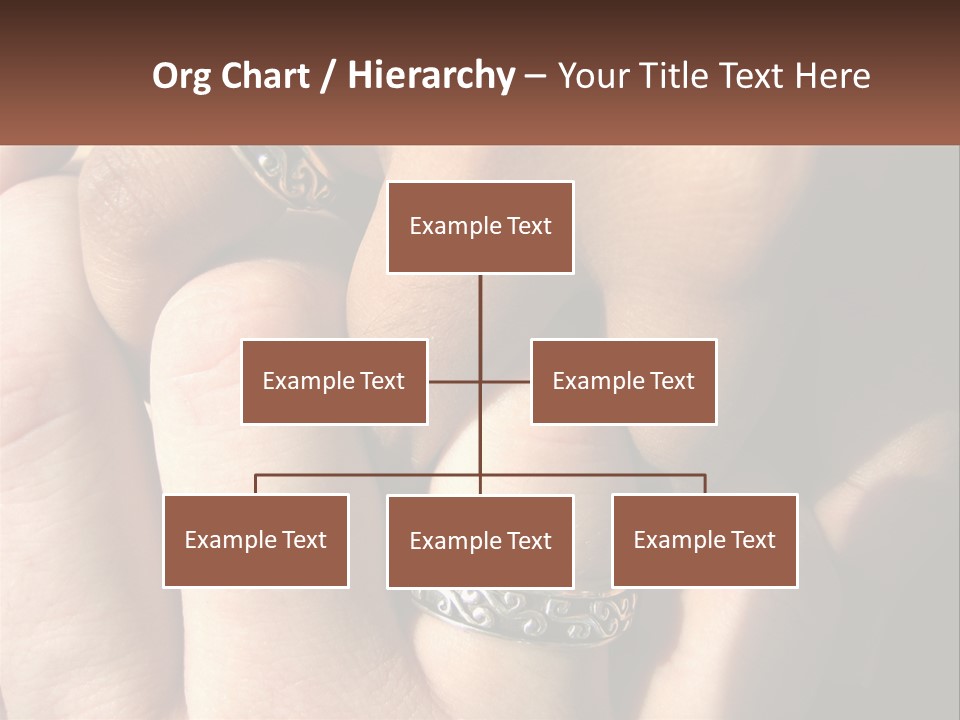 Interracial Finger International PowerPoint Template