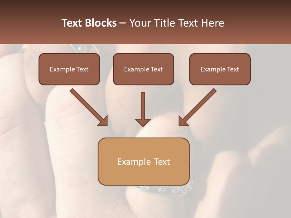 Interracial Finger International PowerPoint Template