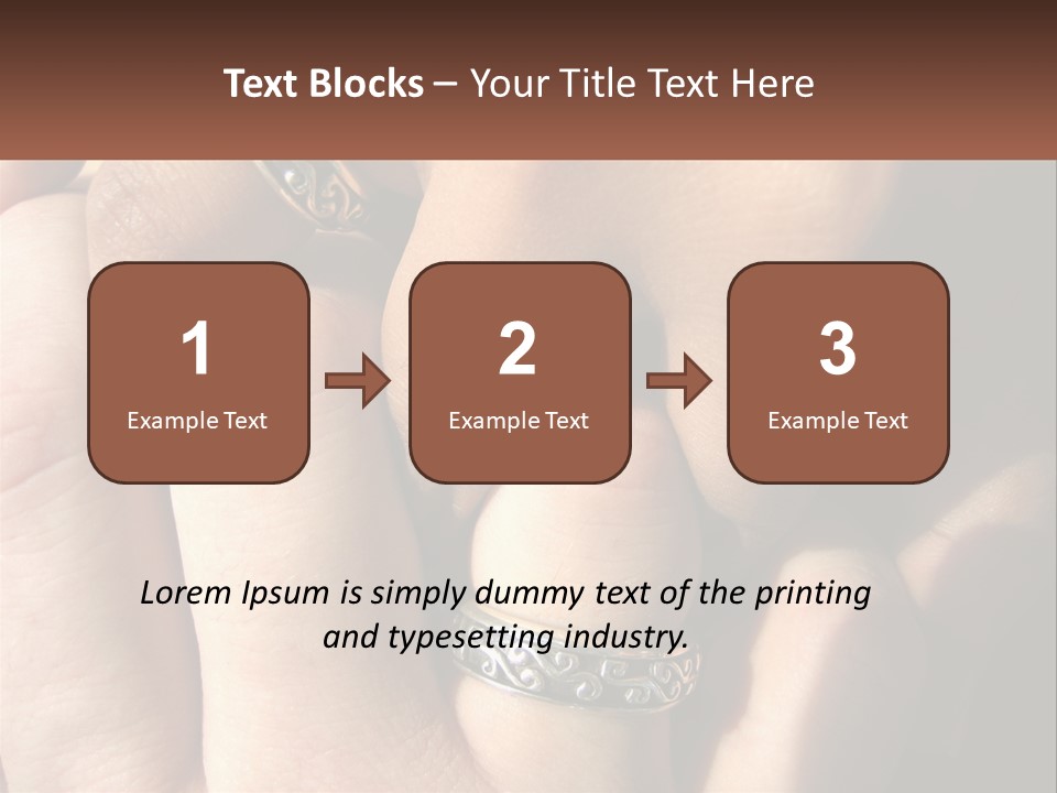 Interracial Finger International PowerPoint Template
