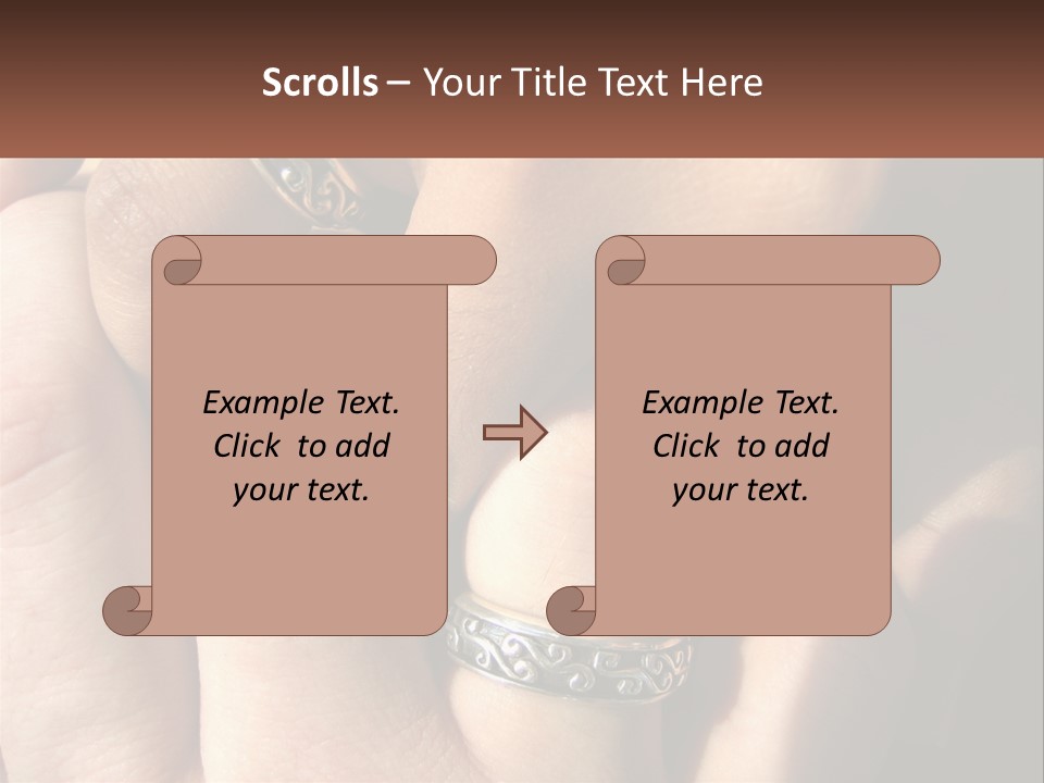 Interracial Finger International PowerPoint Template