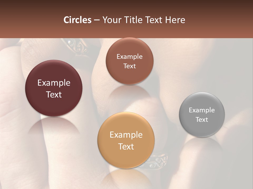 Interracial Finger International PowerPoint Template