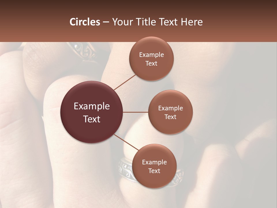 Interracial Finger International PowerPoint Template