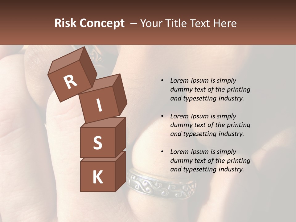 Interracial Finger International PowerPoint Template