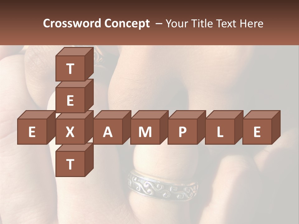 Interracial Finger International PowerPoint Template