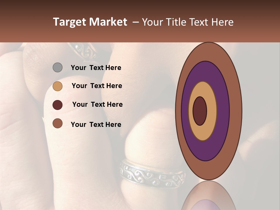 Interracial Finger International PowerPoint Template