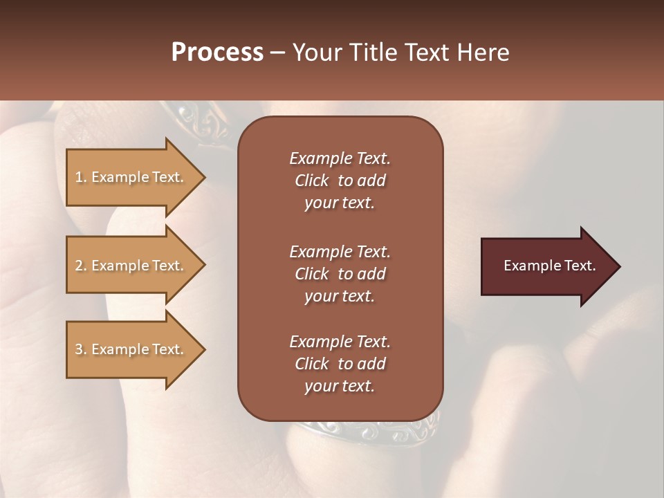 Interracial Finger International PowerPoint Template