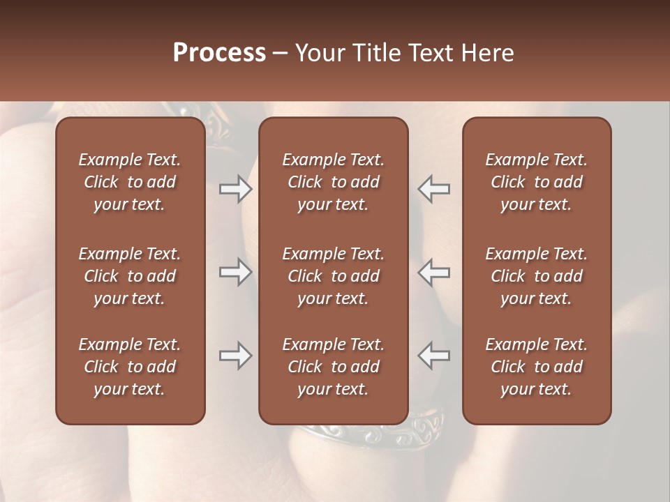 Interracial Finger International PowerPoint Template