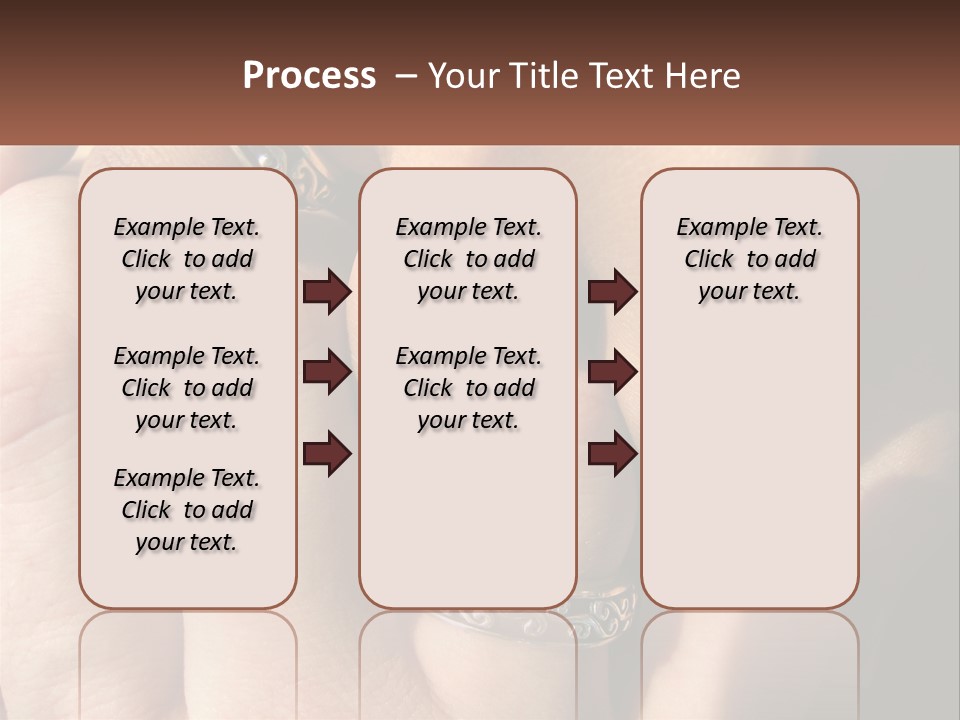 Interracial Finger International PowerPoint Template