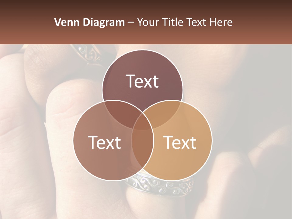 Interracial Finger International PowerPoint Template