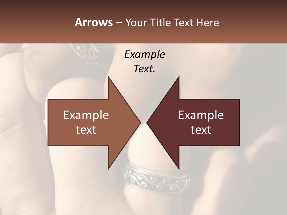 Interracial Finger International PowerPoint Template