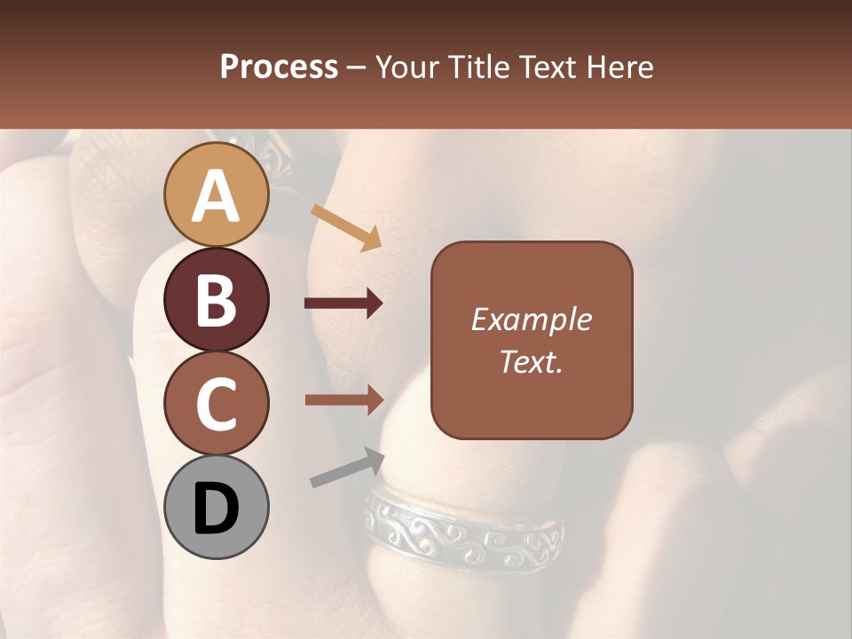 Interracial Finger International PowerPoint Template