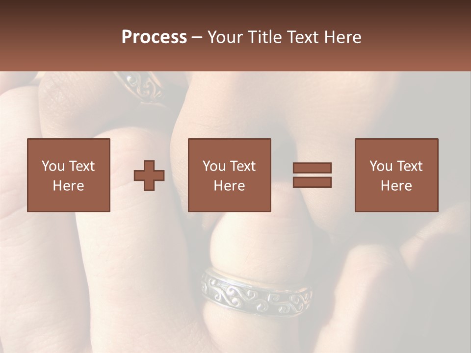 Interracial Finger International PowerPoint Template