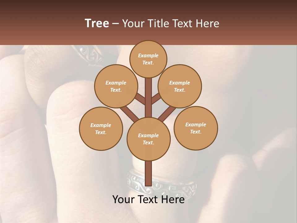Interracial Finger International PowerPoint Template