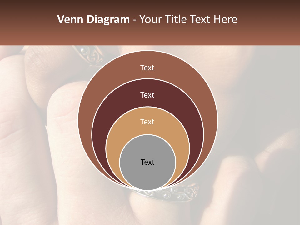 Interracial Finger International PowerPoint Template