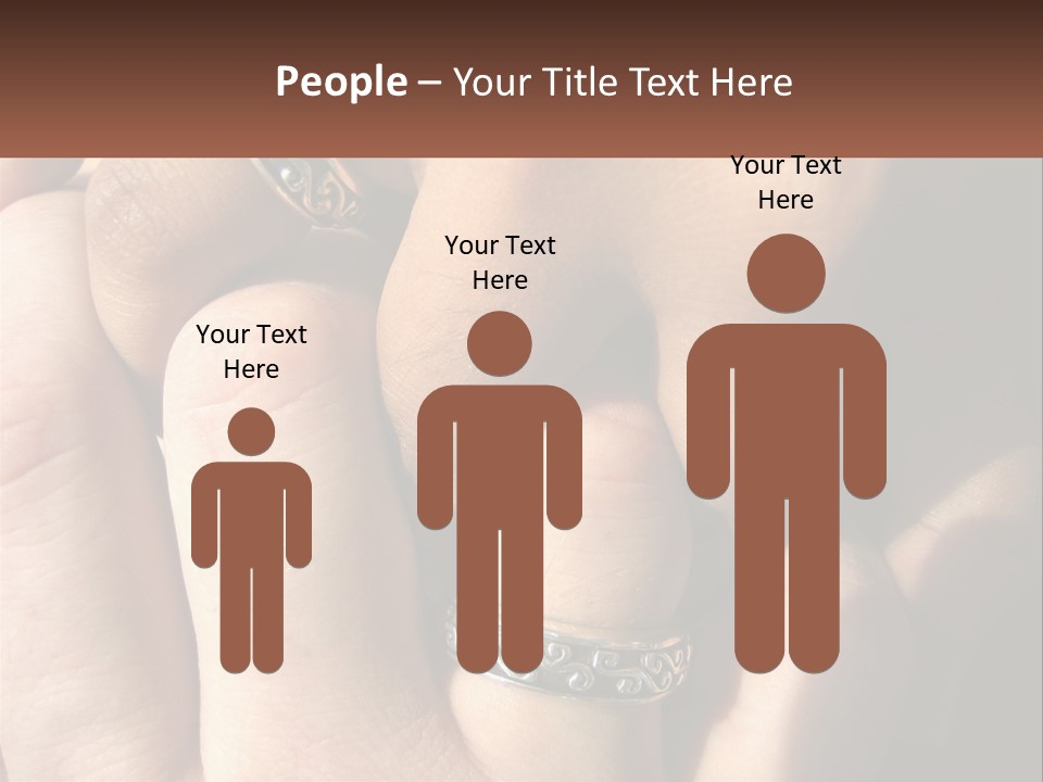 Interracial Finger International PowerPoint Template