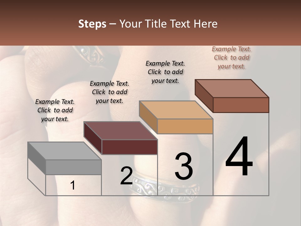 Interracial Finger International PowerPoint Template