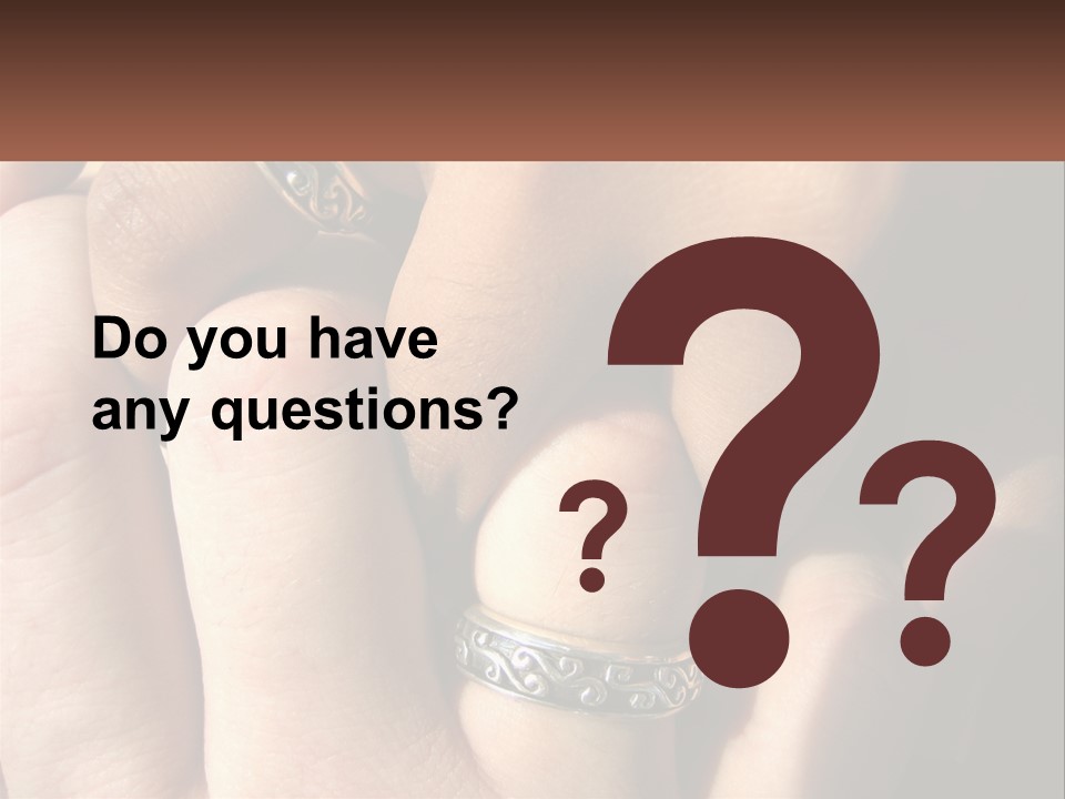 Interracial Finger International PowerPoint Template