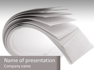 Background Cut Out Stationery PowerPoint Template