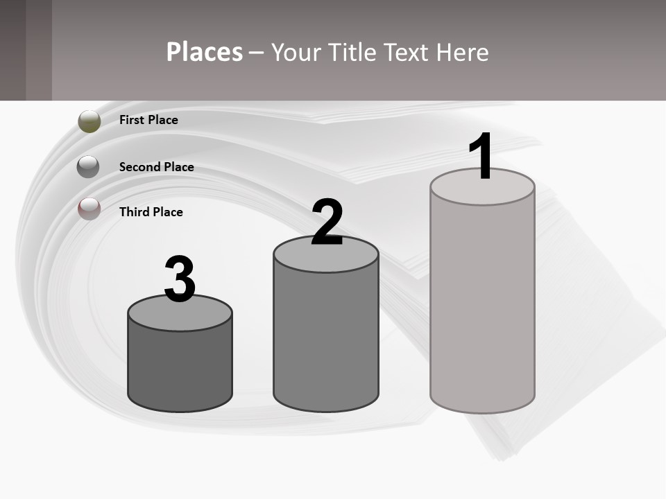 Background Cut Out Stationery PowerPoint Template