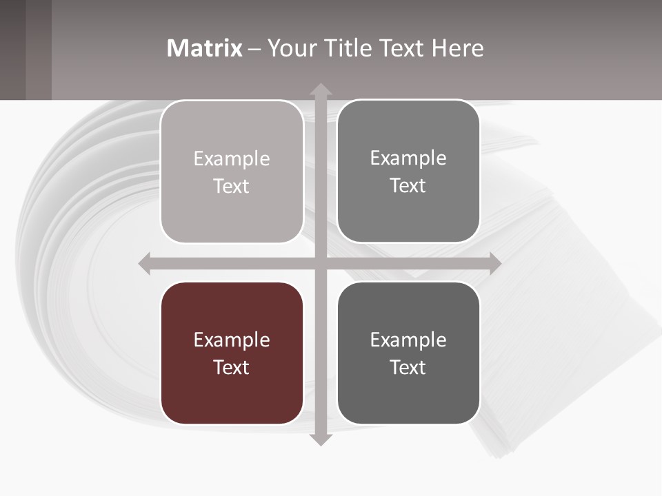 Background Cut Out Stationery PowerPoint Template