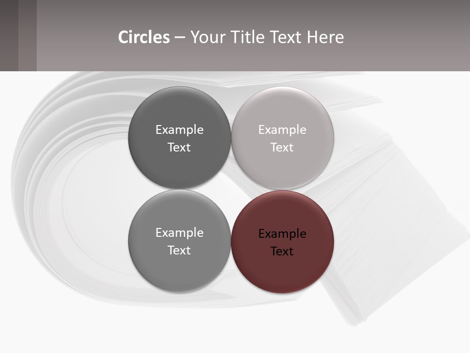 Background Cut Out Stationery PowerPoint Template