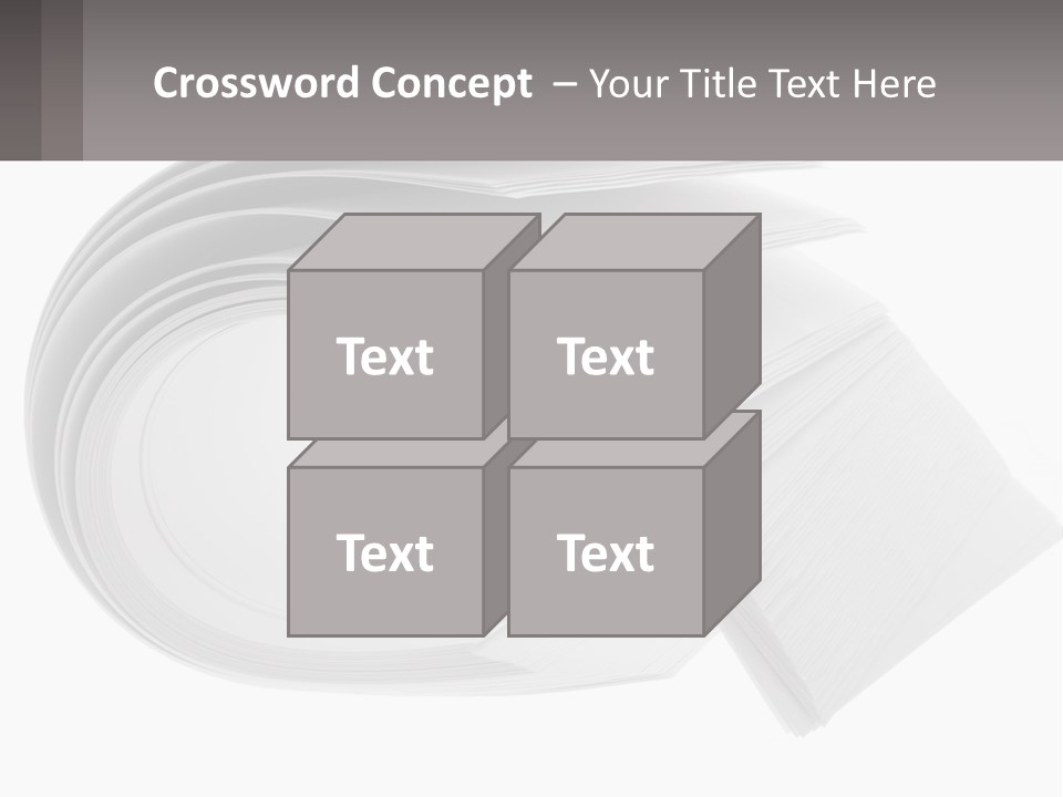 Background Cut Out Stationery PowerPoint Template