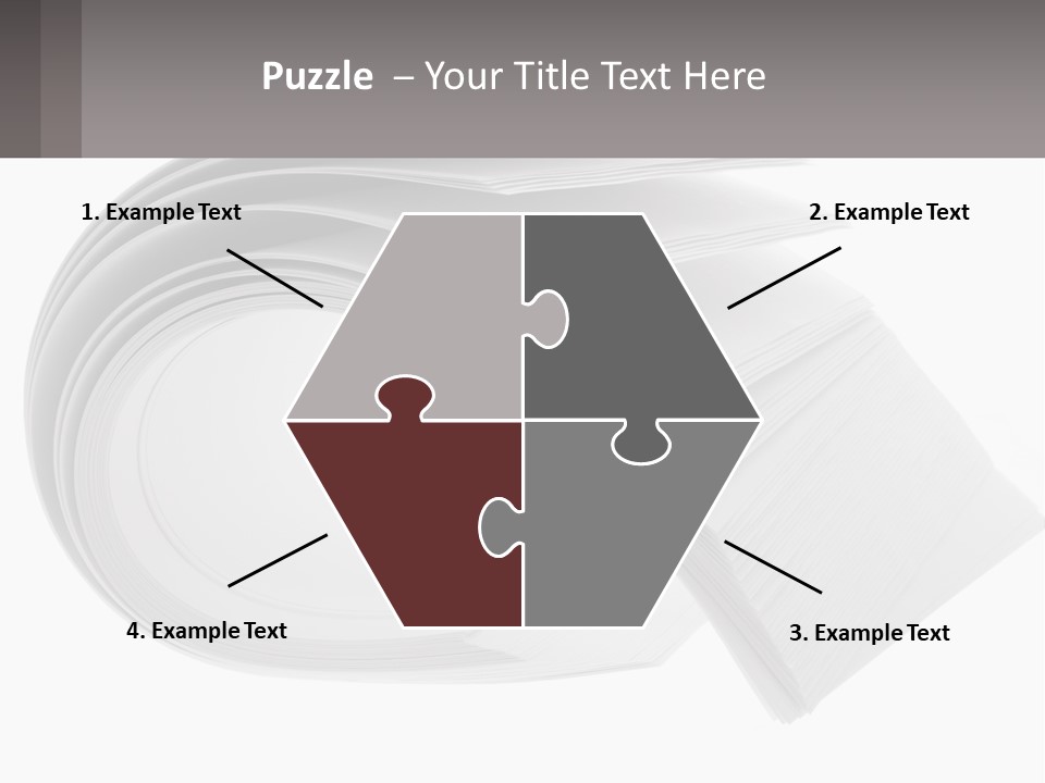 Background Cut Out Stationery PowerPoint Template