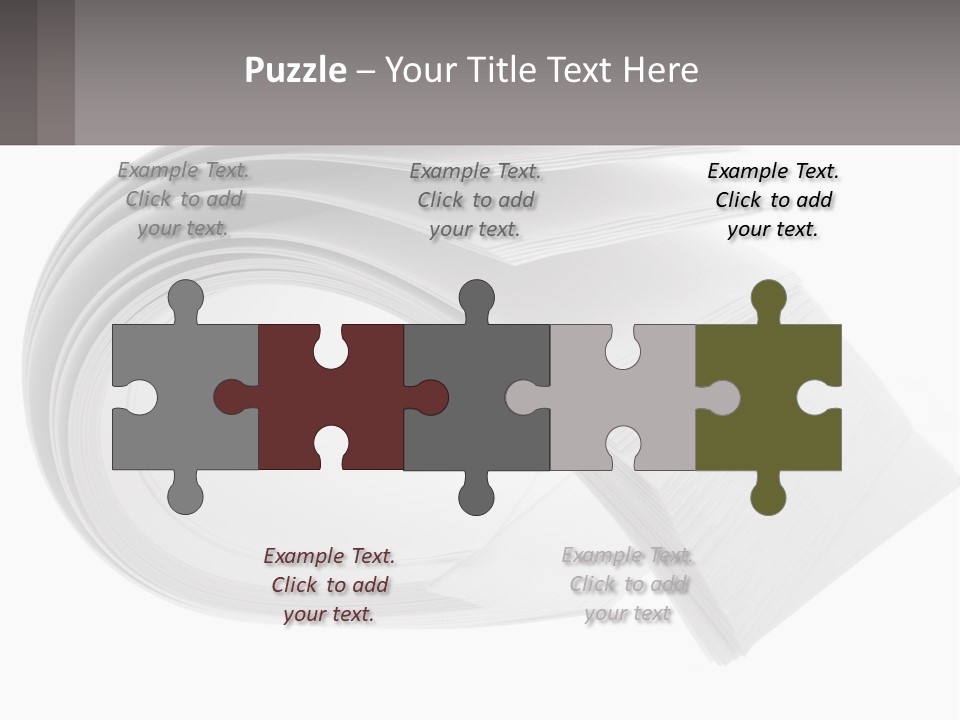 Background Cut Out Stationery PowerPoint Template