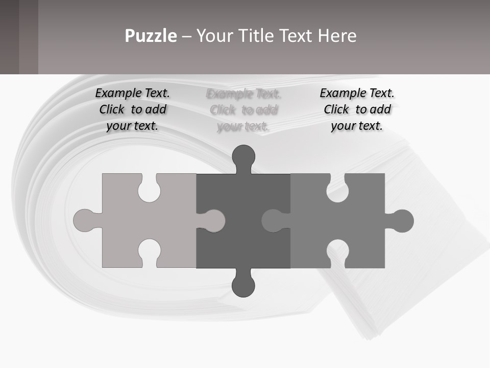 Background Cut Out Stationery PowerPoint Template