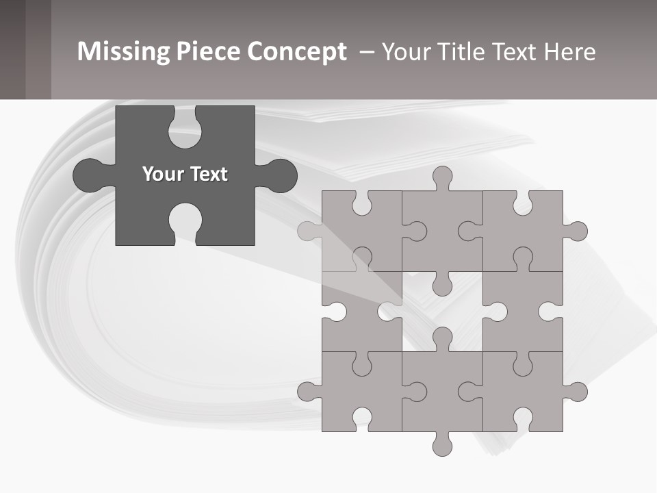 Background Cut Out Stationery PowerPoint Template