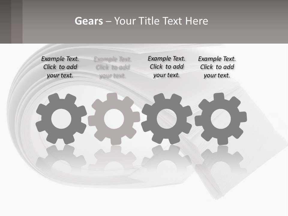 Background Cut Out Stationery PowerPoint Template