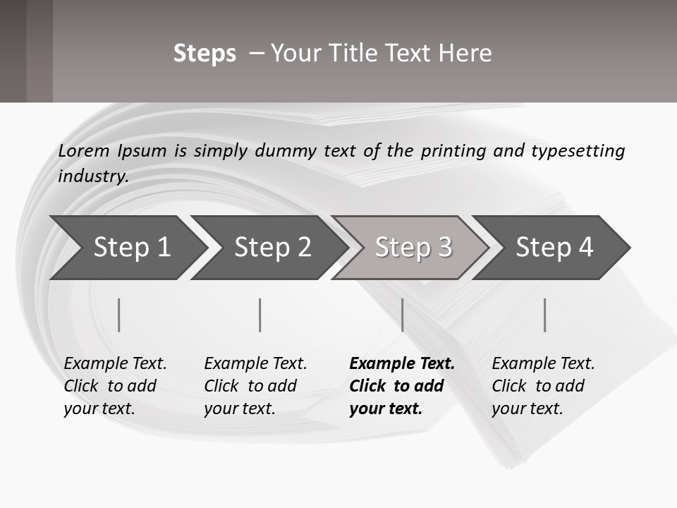 Background Cut Out Stationery PowerPoint Template